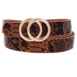 NEWW!!Brown Snakeprint Belt